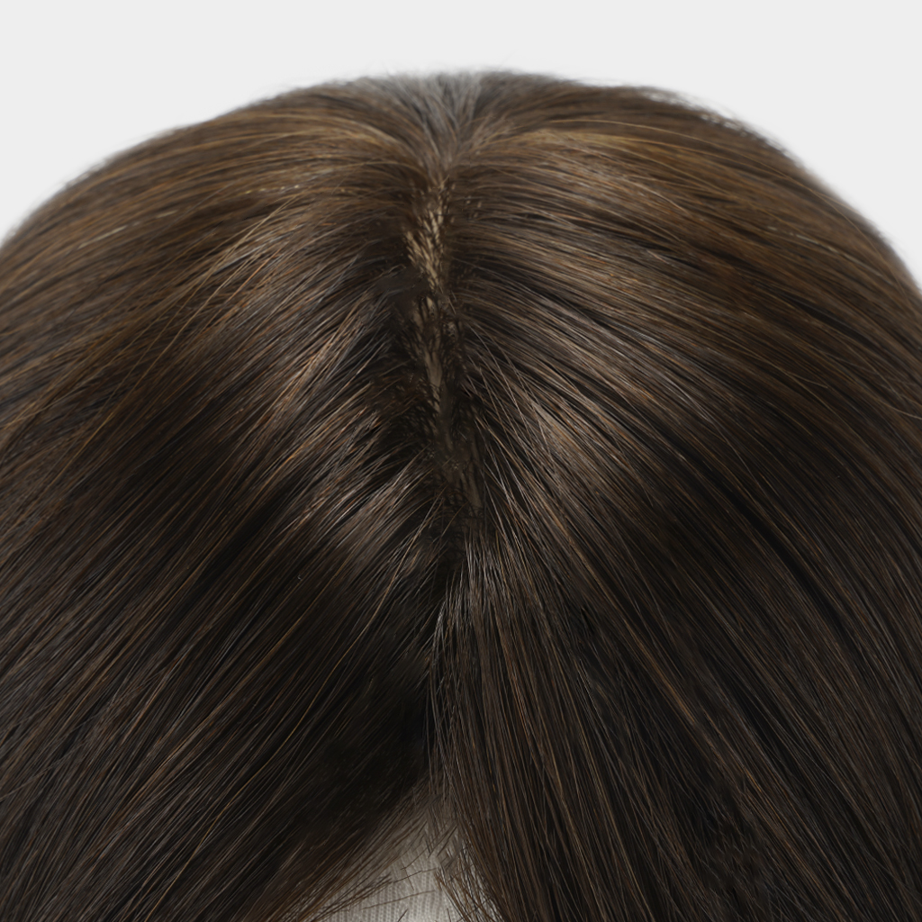 LYRA ST6x7 Clip-in Silk Top Human Hair Topper for Women