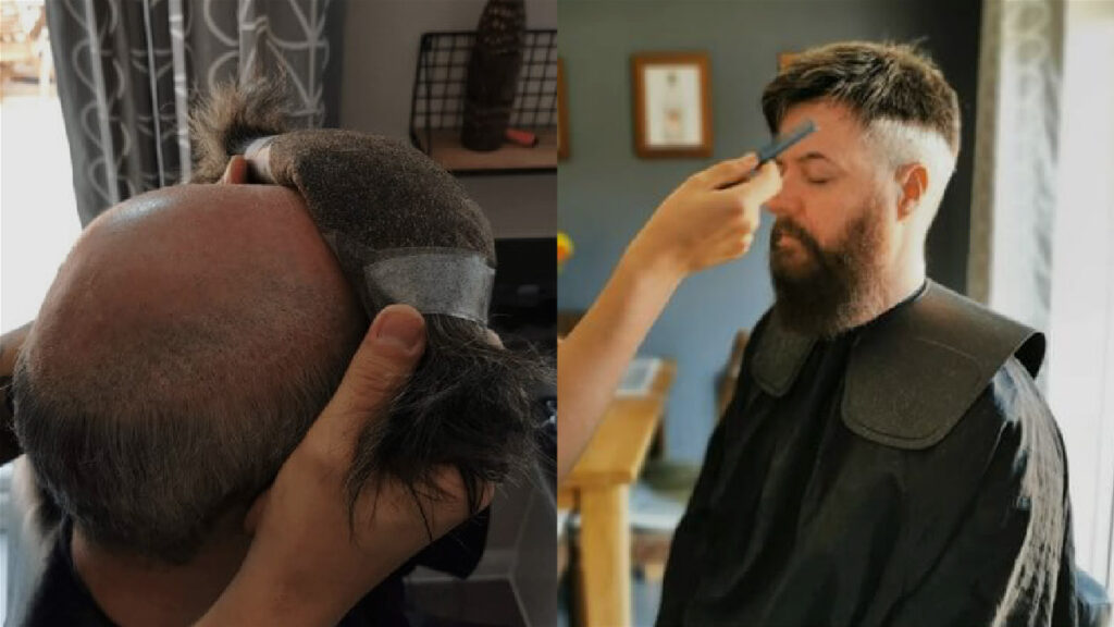 Hair system maintenance: putting on a hair system vs. styling a hair system