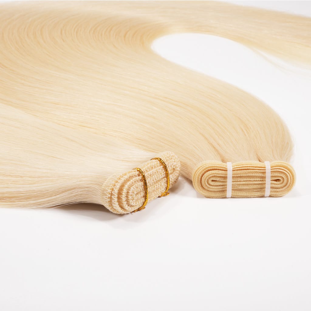 Flat-Weft-Hair-Extensions-in-Remy-Hair-Blonde-613-11