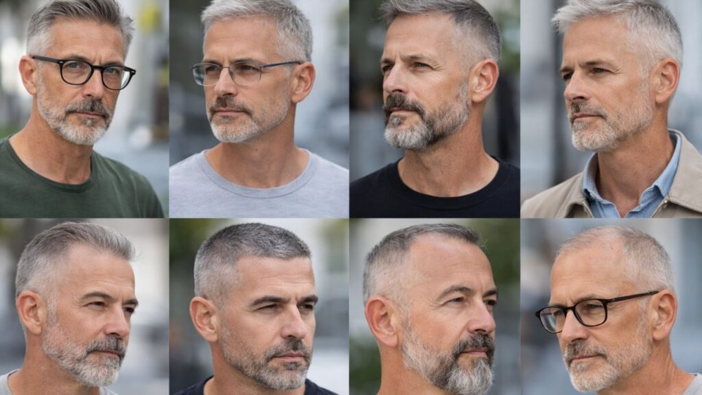 8 oldeer men showing older men's hairstyles