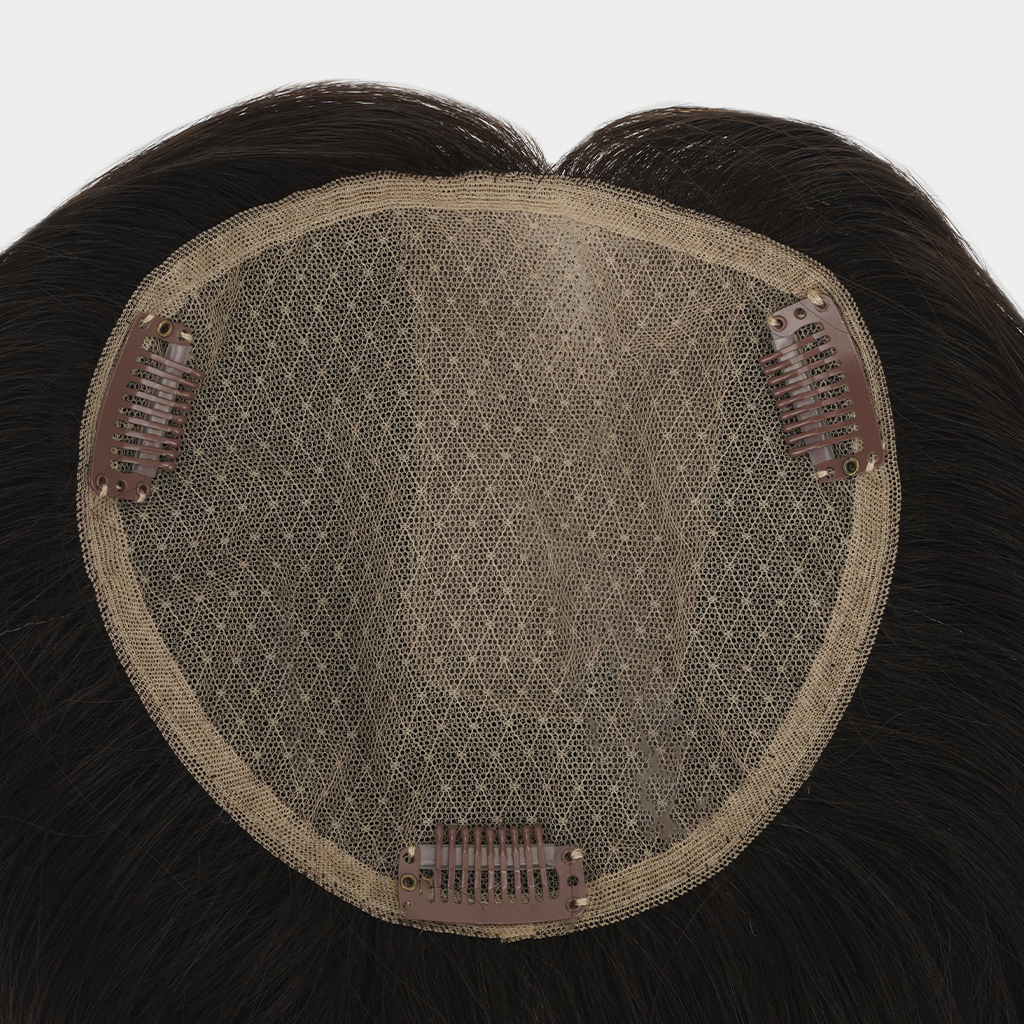 Amara Natural Silk Lace Topper with Remy Hair (2)