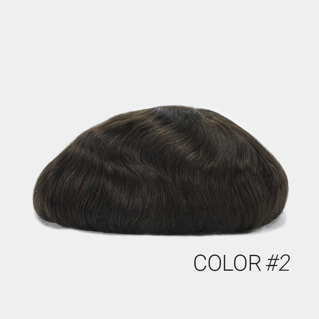 HS1MC Thin Skin Hair System Toupee Wholesale With 90% Density