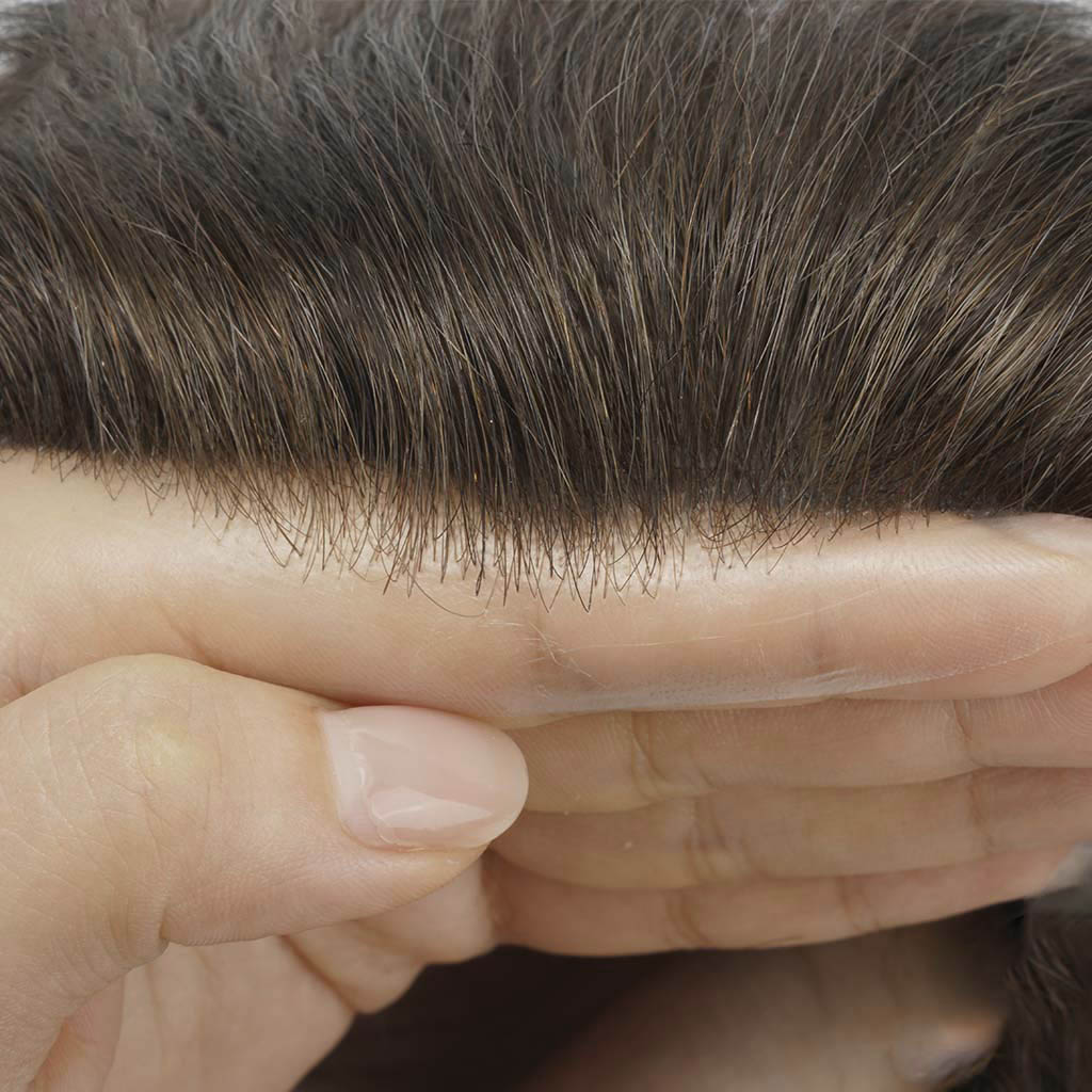 HS1V V-Loop Men's Hair System 0.06 mm Poly Thin Skin from newtimeshair