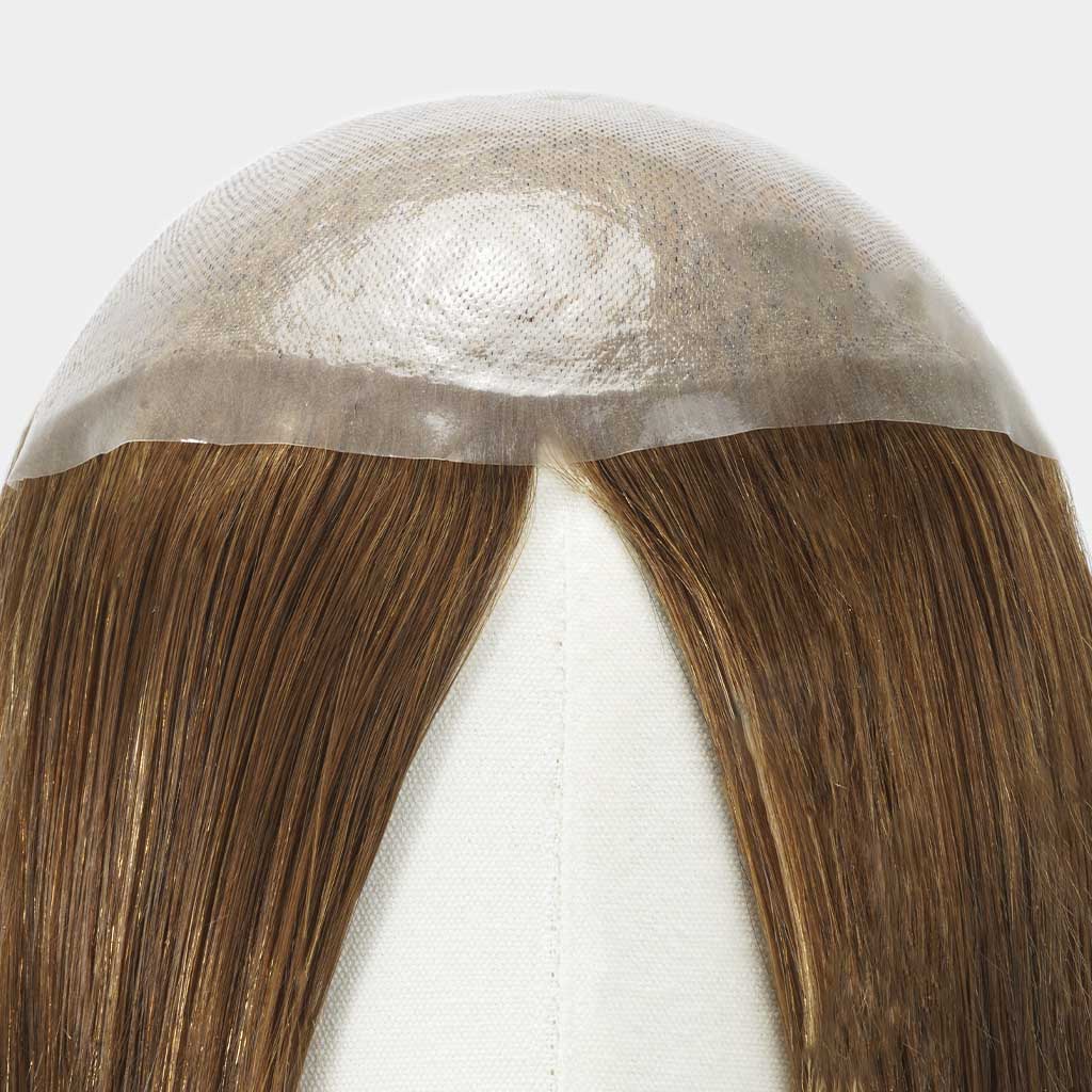 HS1W Women's Toupee with Remy Hair and a Skin Base Wholesale from newtimeshair