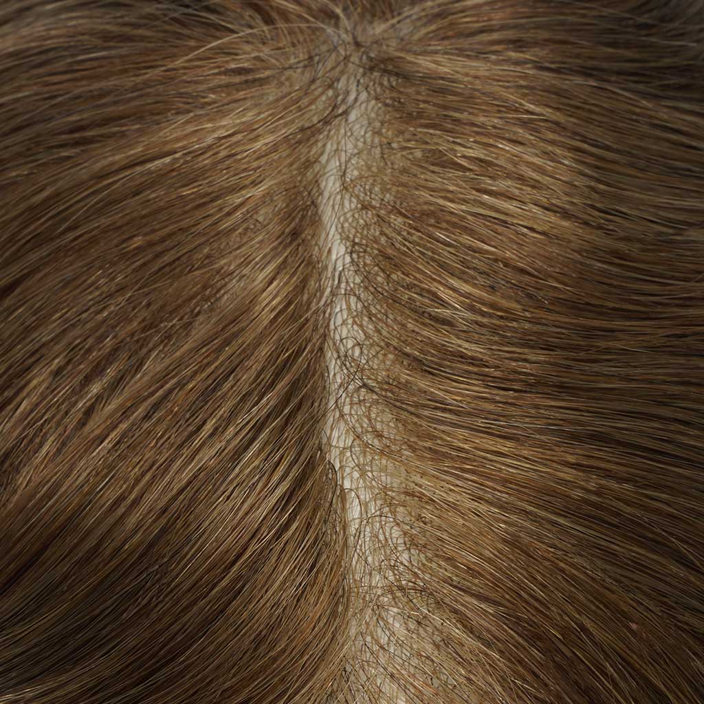 HS25-V 0.03mm Ultra Thin Skin Men's Hair Systems With V-looped Human Hair