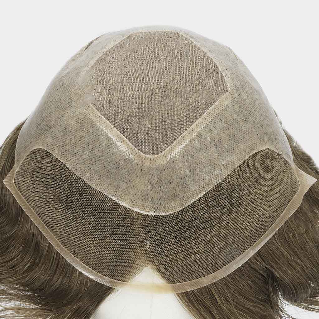 HS27PW Women's Fine Mono Hairpiece With Skin and Lace
