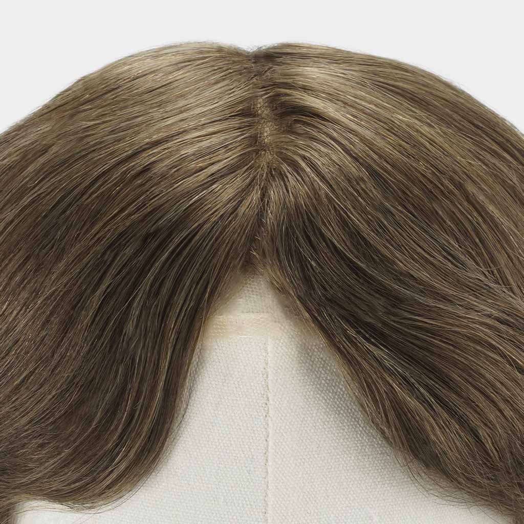 HS27PW Women's Fine Mono Hairpiece With Skin and Lace