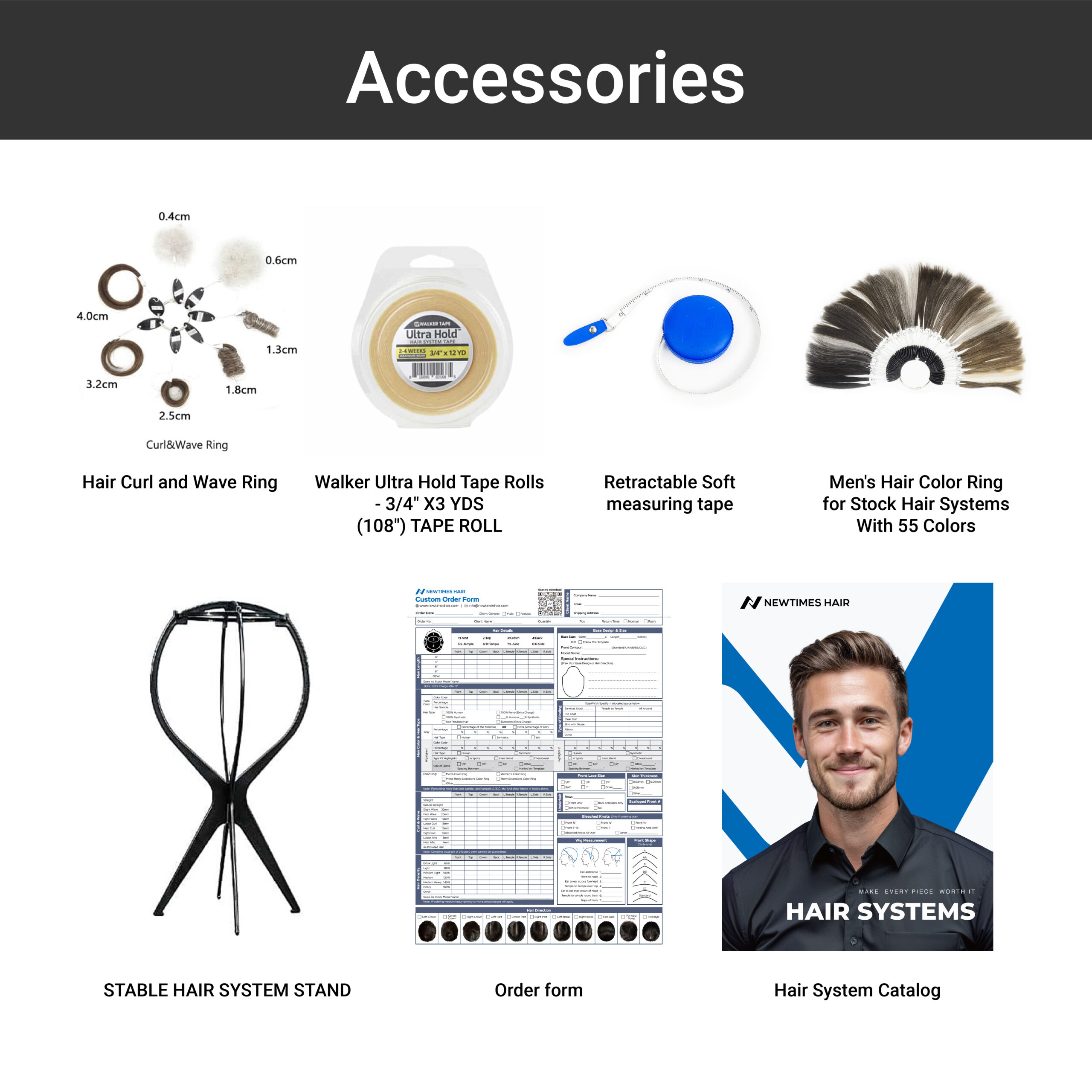Hair System Starter Kit For hair system business beginners from newtimeshair (2)