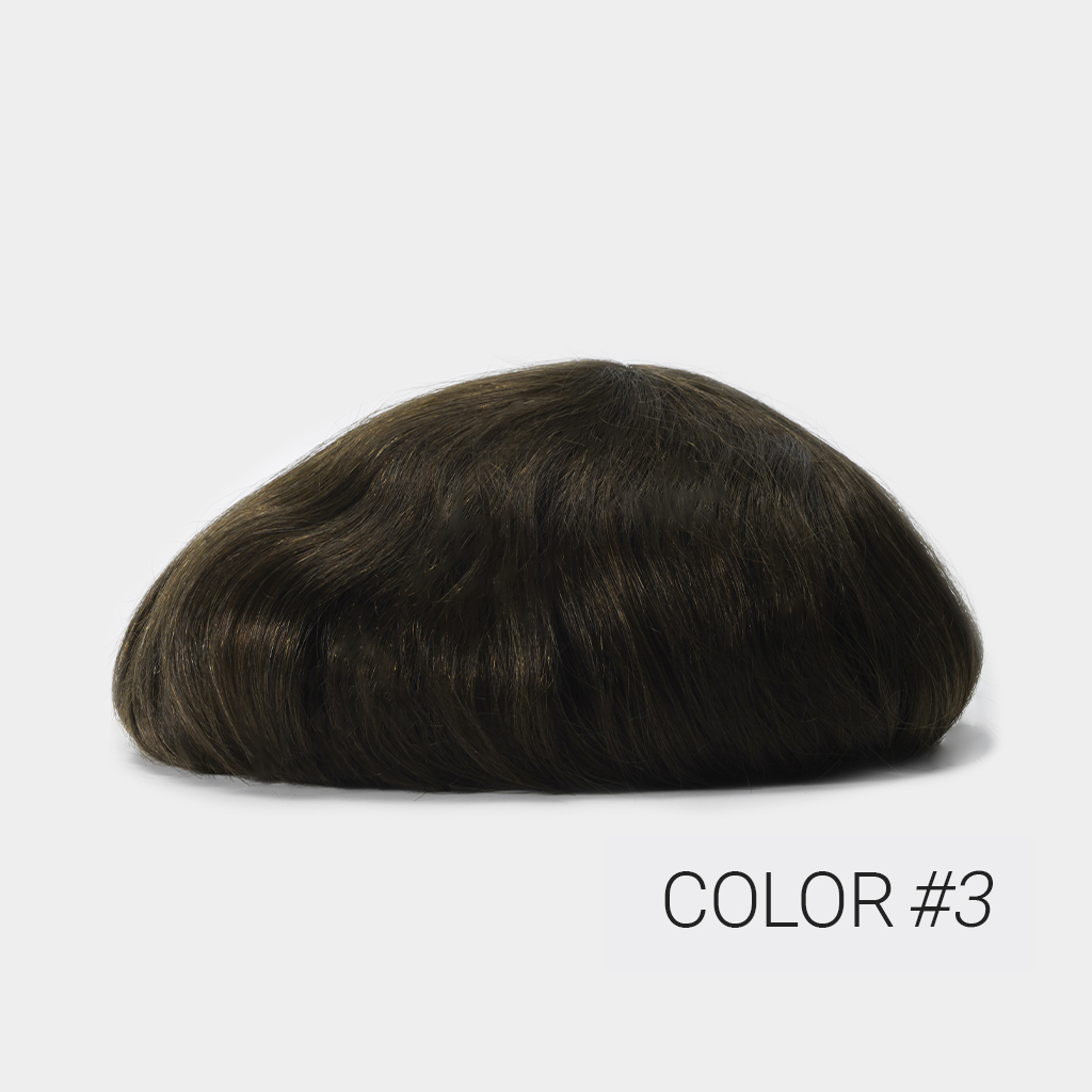 INS Thin Skin Hair Piece for Men Wholesale Injected PU Skin Base #3 (2)