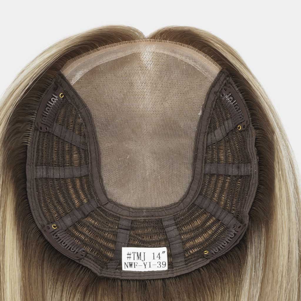 JULIE Deluxe Mono Top Hair Topper Mongolian Hair