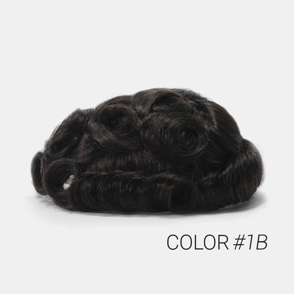N6FM French Lace Men's Hair System with PU Sides and Back (2)