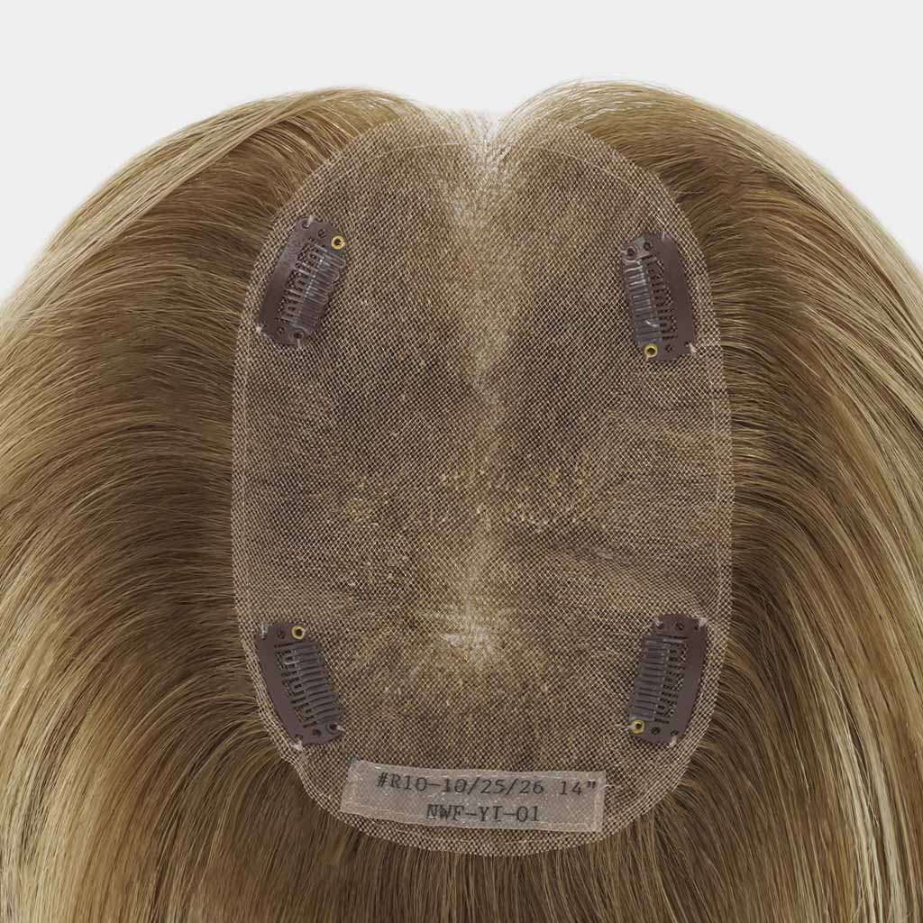 SIDNEY Mono Human Hair Topper Premium Mongolian Hair
