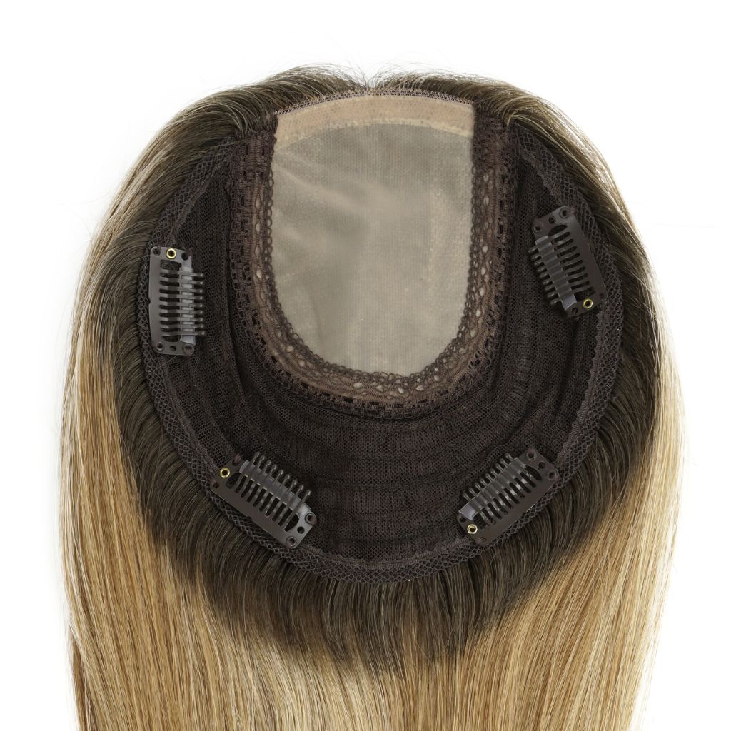 STW Silk Top Hair Topper with Wefts and Clips (4)