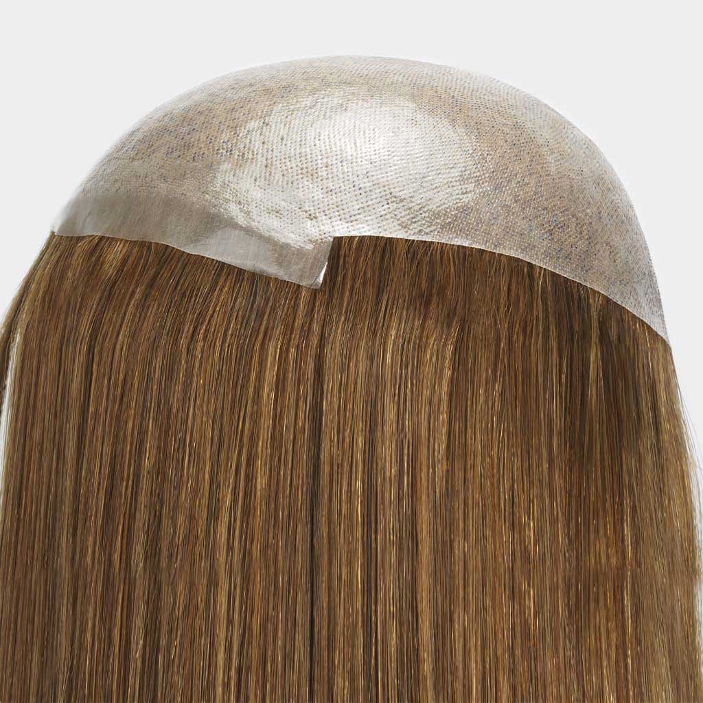 HS1W Women's Toupee with Remy Hair and a Skin Base Wholesale from newtimeshair