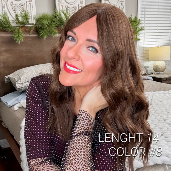 JULIEDeluxe Mono Top Hair Topper Mongolian Hair