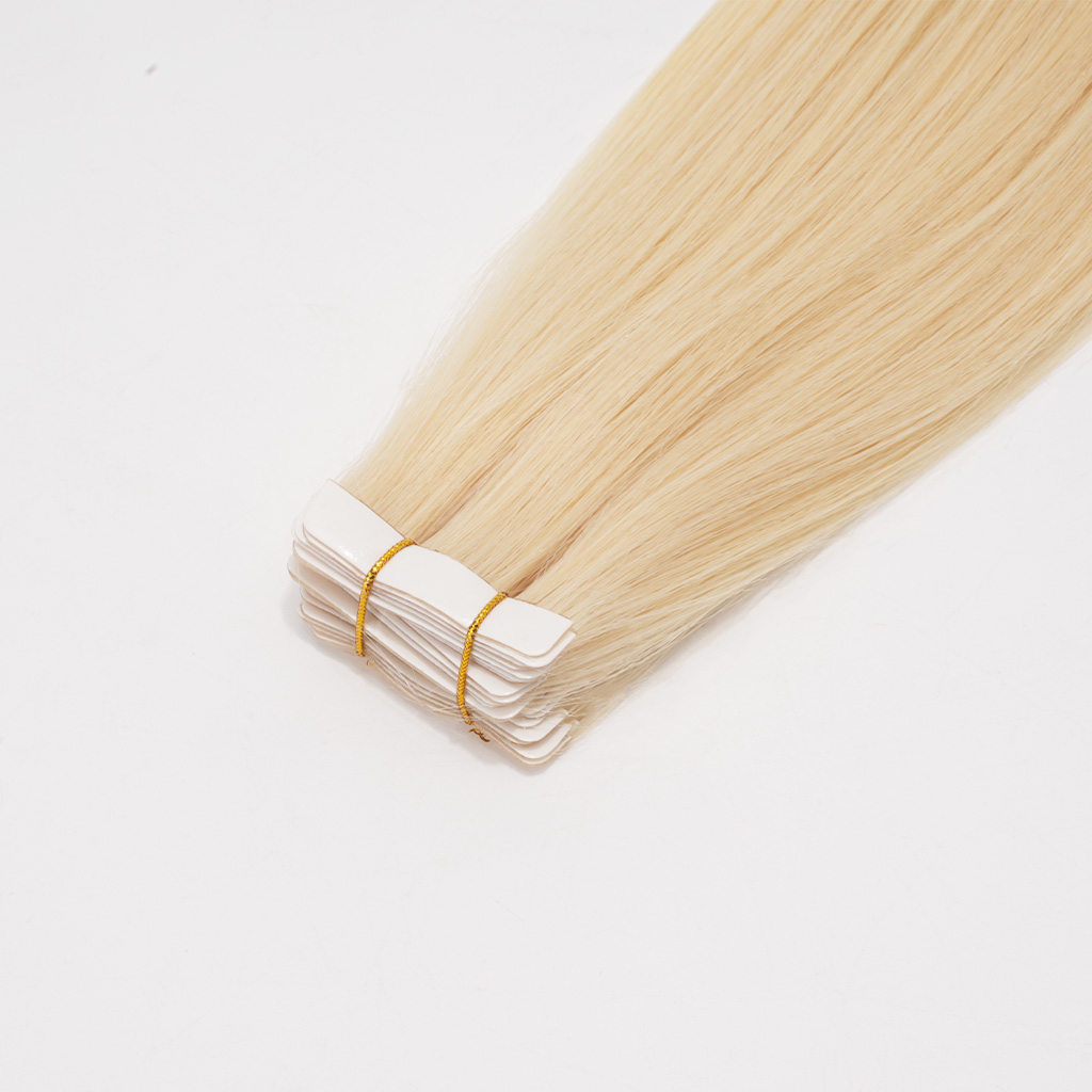 Injection Tape-In Hair Extensions in Remy Human Hair Blonde Color (1)