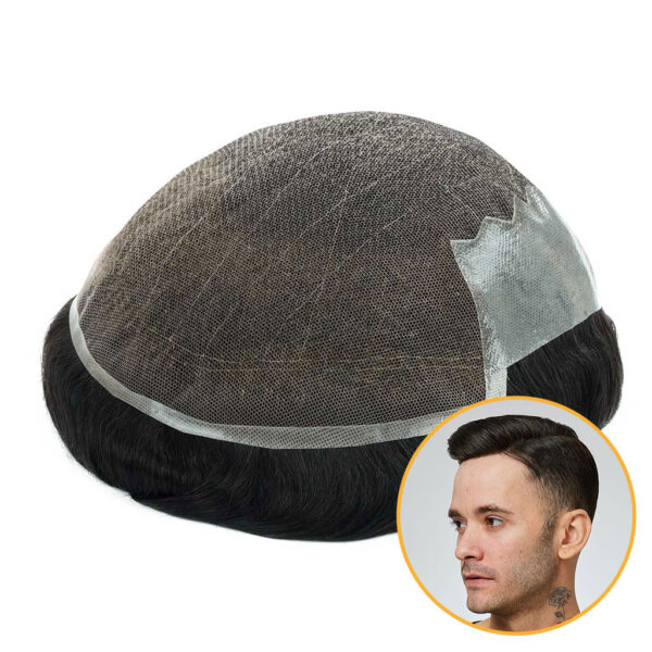 Q6 French Lace Hair Systems with Clear PU Back Sides (20)
