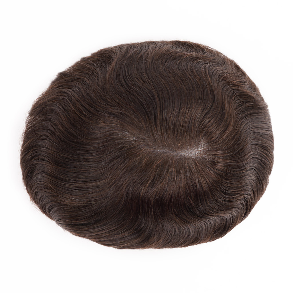 LIGHT03 thin skin hair system top view