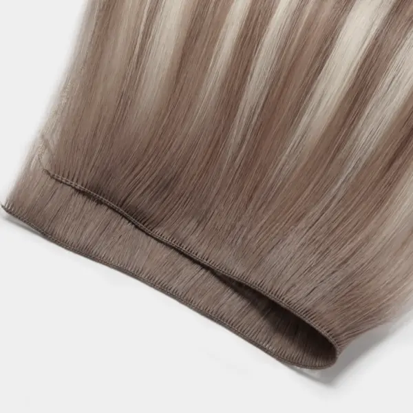 HAND-TIED-WEFT Hair Extensions, 7-Star 100% Prime Remy Hair