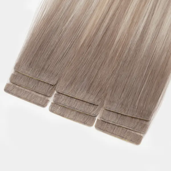 INJECTED TAPE IN HAIR EXTENSIONS Seamless Invisible Tape in Extensions, 7-Star 100% Prime Remy Hair