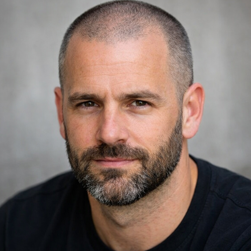 haircuts for thinning hair on the top - buzz cut with a beard