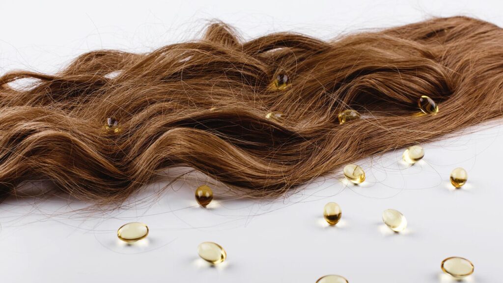 single donor hair bundle on a white surface