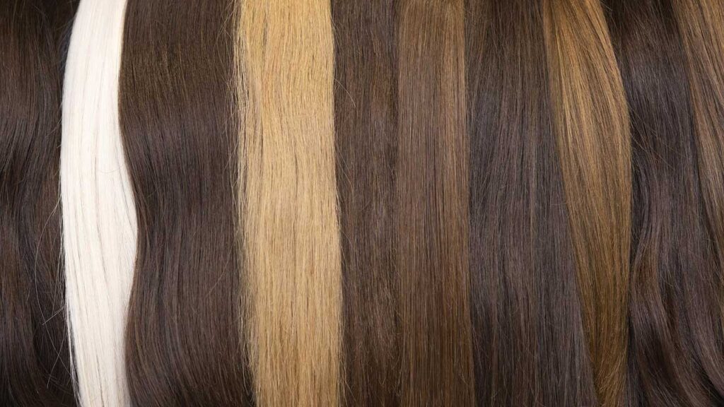 single donor hair bundles in different hair colors