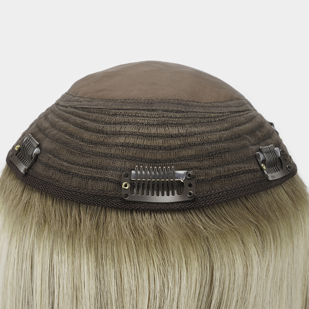 IRENE IN18x19 Adjustable Remy Hair Topper at120% Hair Density (3)