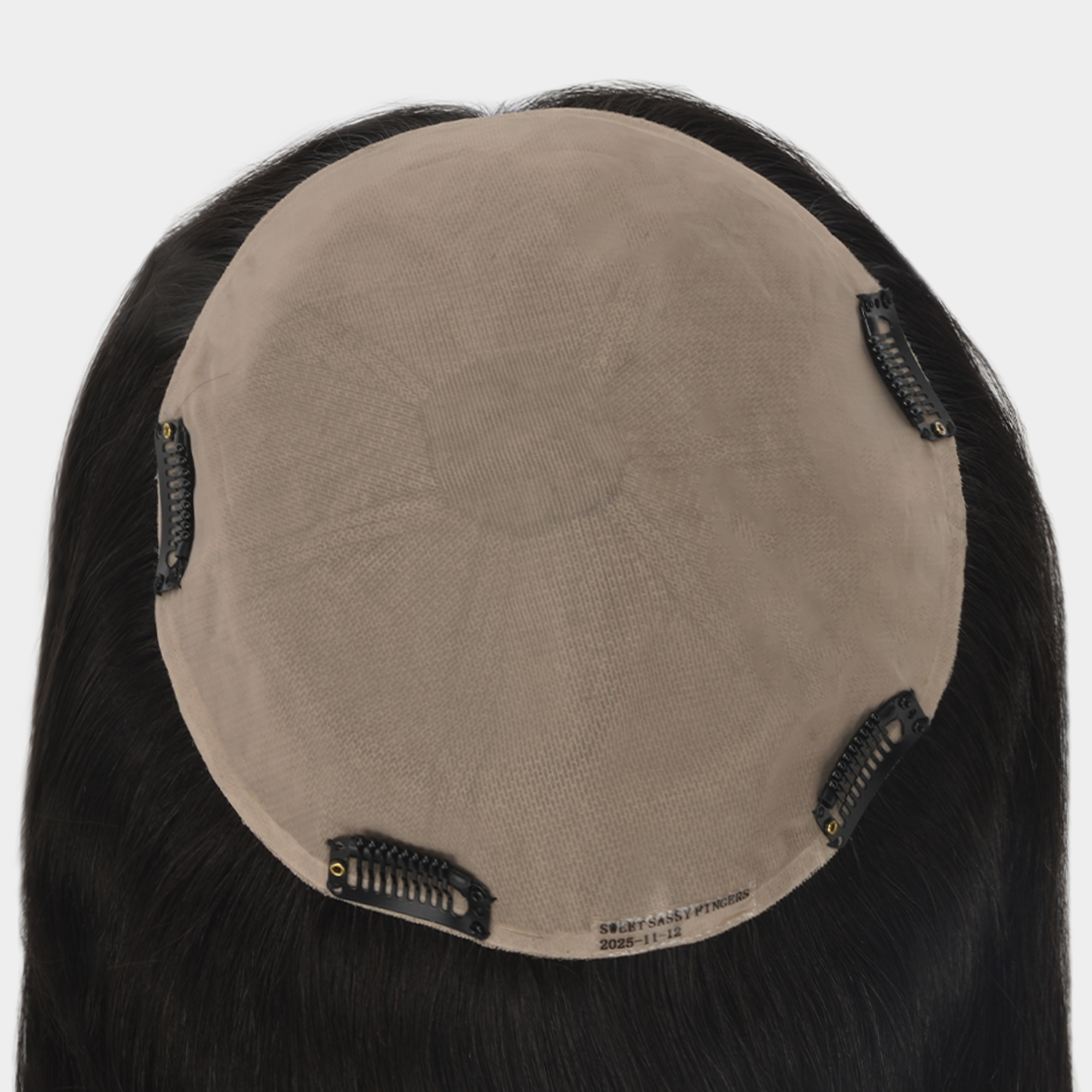 Serena Hand-Tied Triple-Layer Silk Top Topper with Chinese Remy Hair (3)