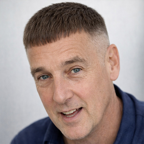 Caesar cut on a hair system
