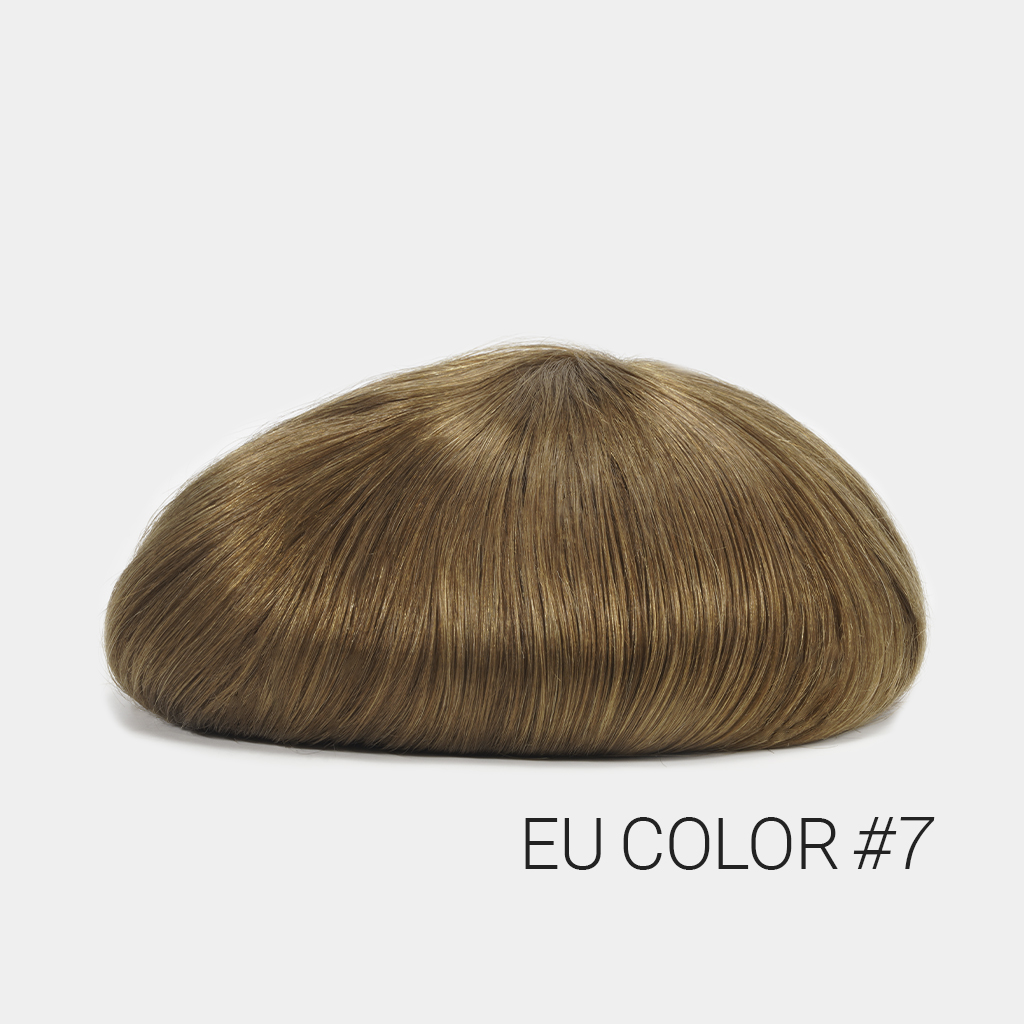 HS7EU Full Lace Men's Hair System Toupee With European Remy Hair for wholesale from newtimeshair