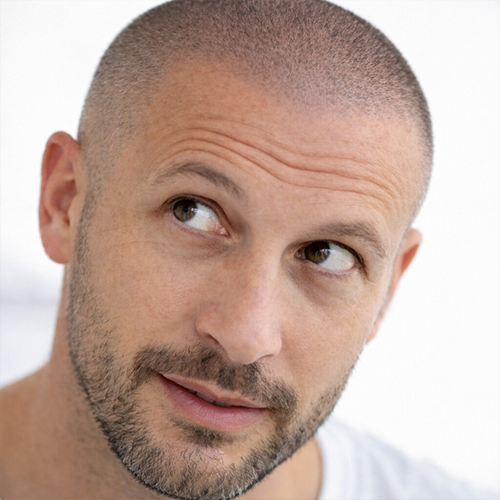 a man with an induction cut