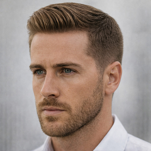 Ivy league cut on a hair system