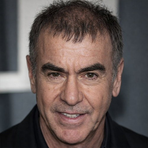 an older guy with mini fringe crop