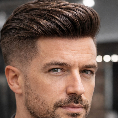 quiff on a hair system