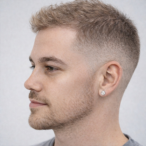 a guy with wavy Ivy league cut