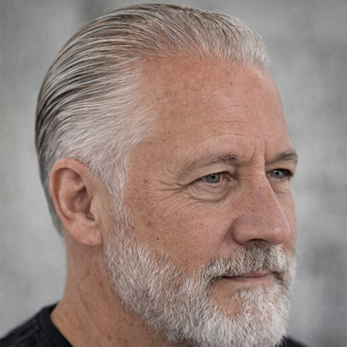guy with slick short back