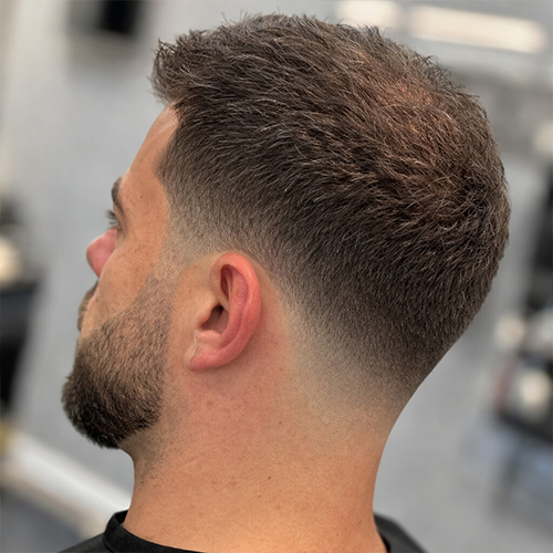 taper fade on a hair system