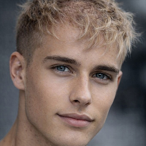 tapered cut with natural texture