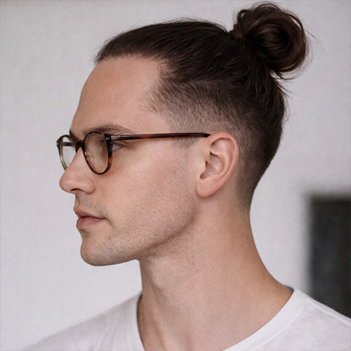 top knot for receding hairlines