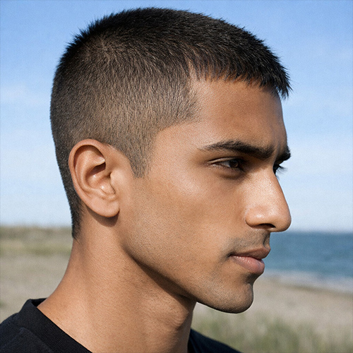 Very short top with mid fade