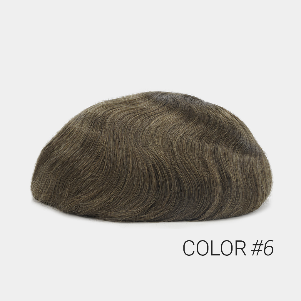 HS1M Thin Skin Men's Toupee Hair System 0.08 mm Transparent Poly Skin from newtimeshair (2)