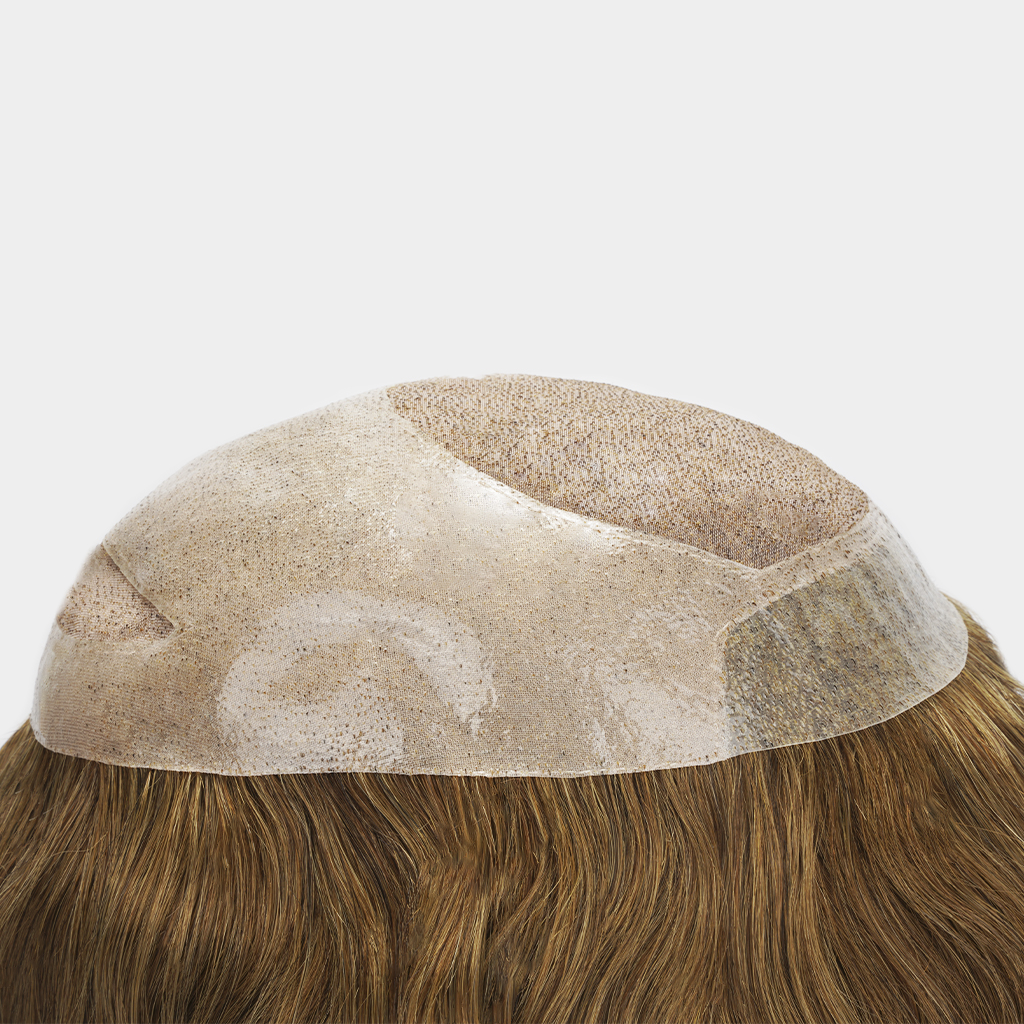 Piper 16 100% Chinese Remy Hair Topper, Mono with NPU Perimeter and Clear PU Front (15)