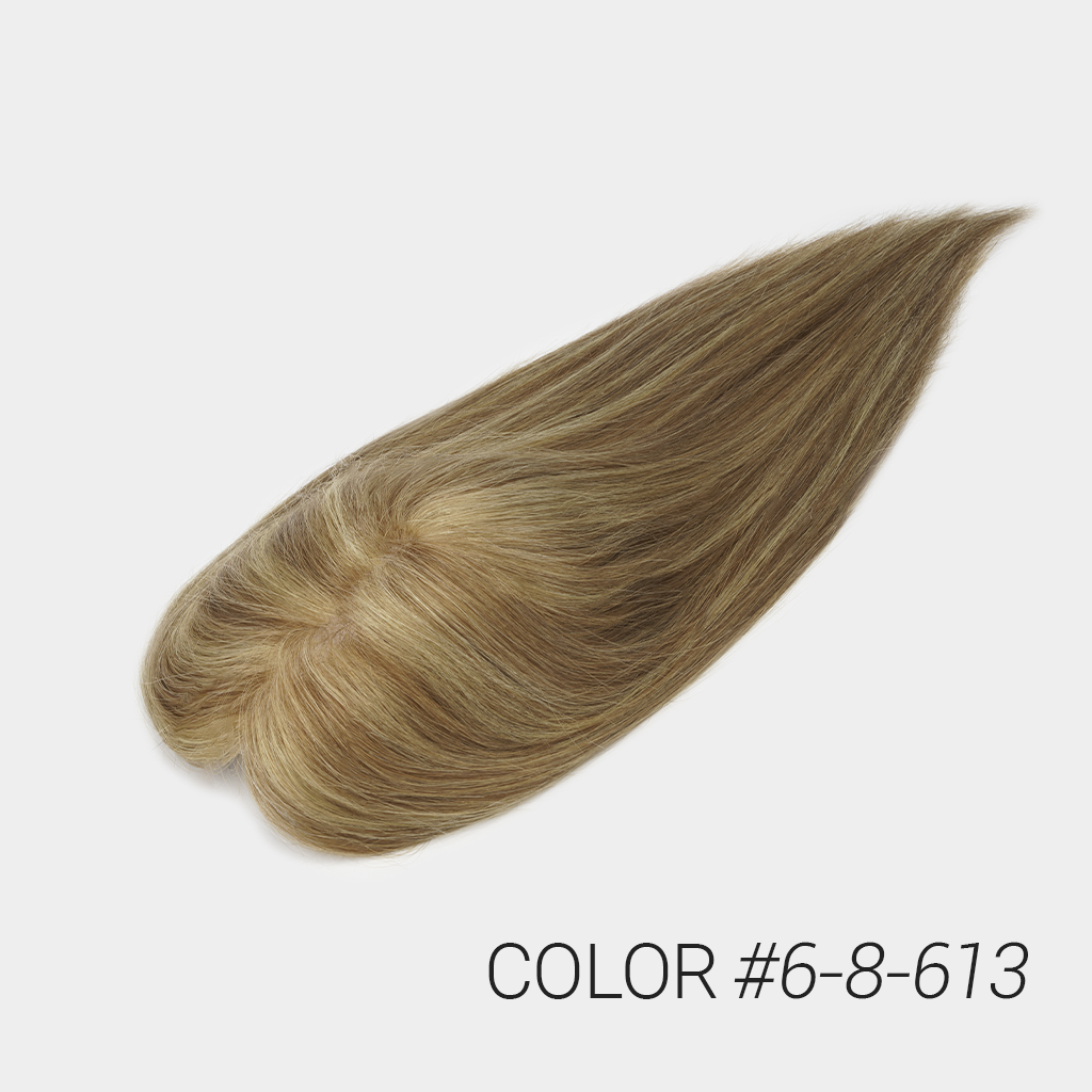 Chloe MT5x6 Remy hair topper color 6-8-613