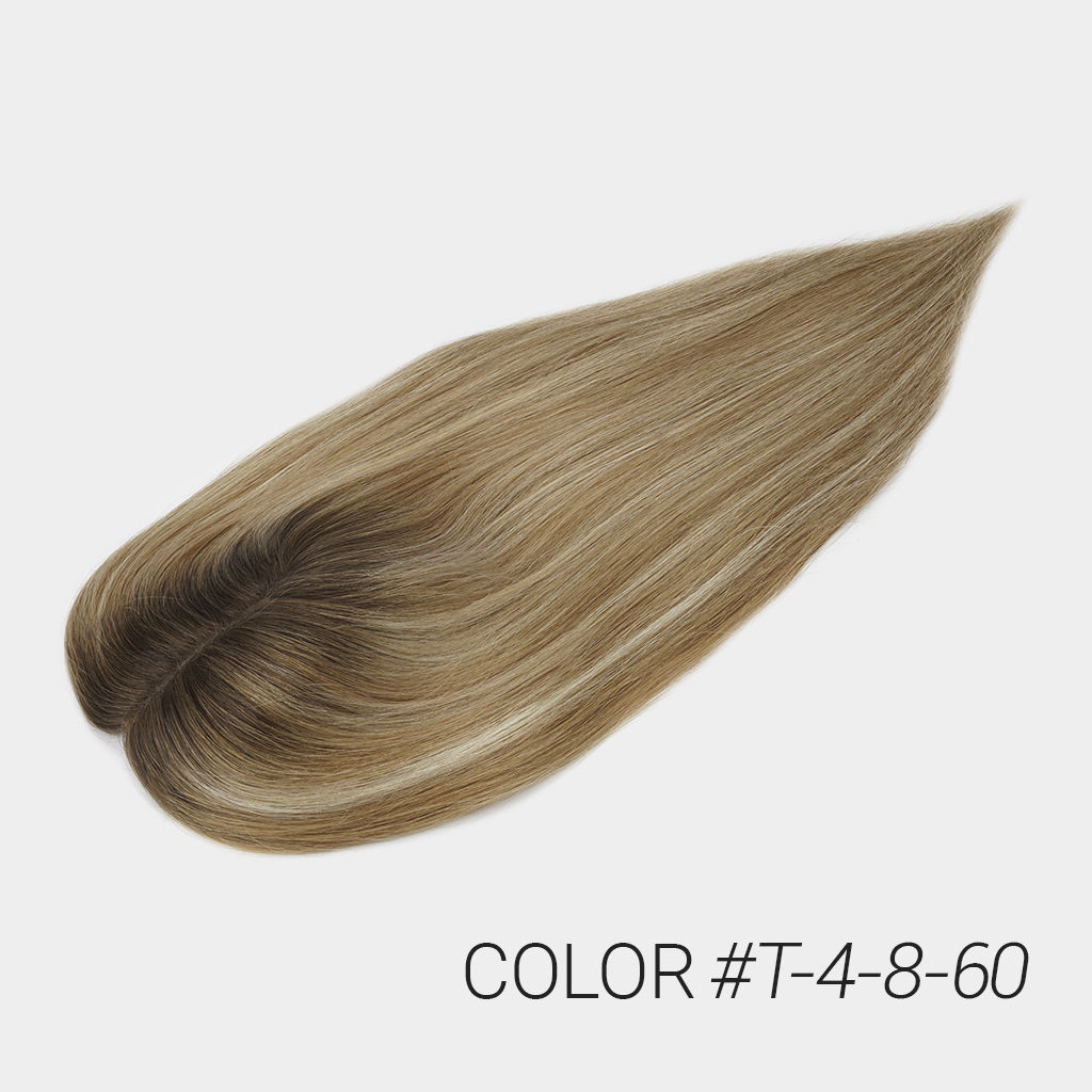 Chloe MT5x6 Remy hair topper color T4-8-60