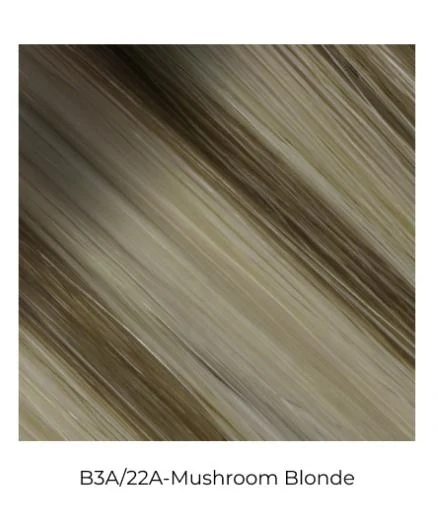 Mushroom Blonde ash bronde balayage hair extension shade in B3A/22A by NEW TIMES HAIR.