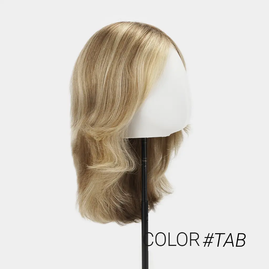 VALENNE European Human Hair Balayage Lace Front Wig with Fine Mono Top (1) #TAB