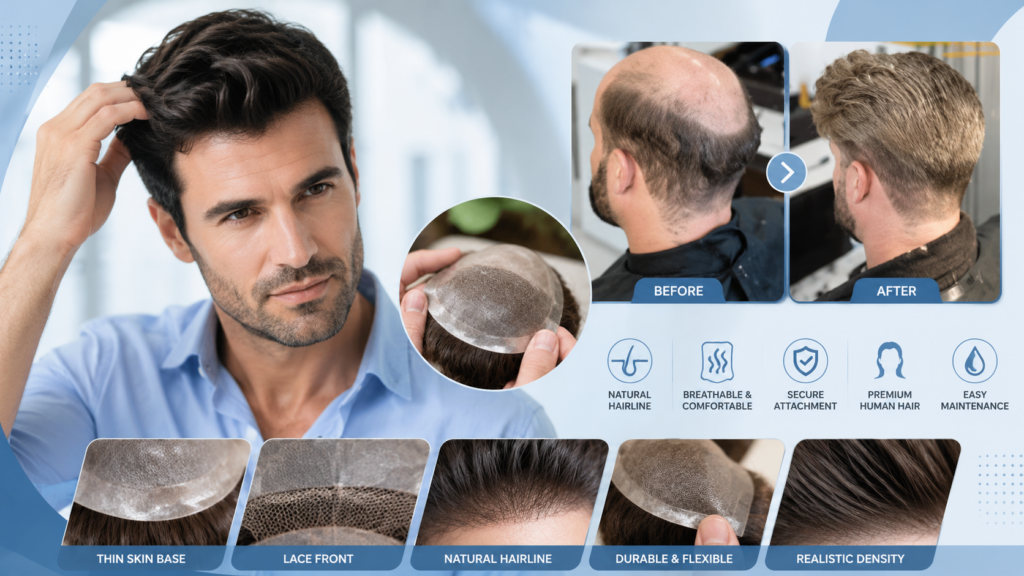 can people tell if you wear a hair system - before and after comparison
